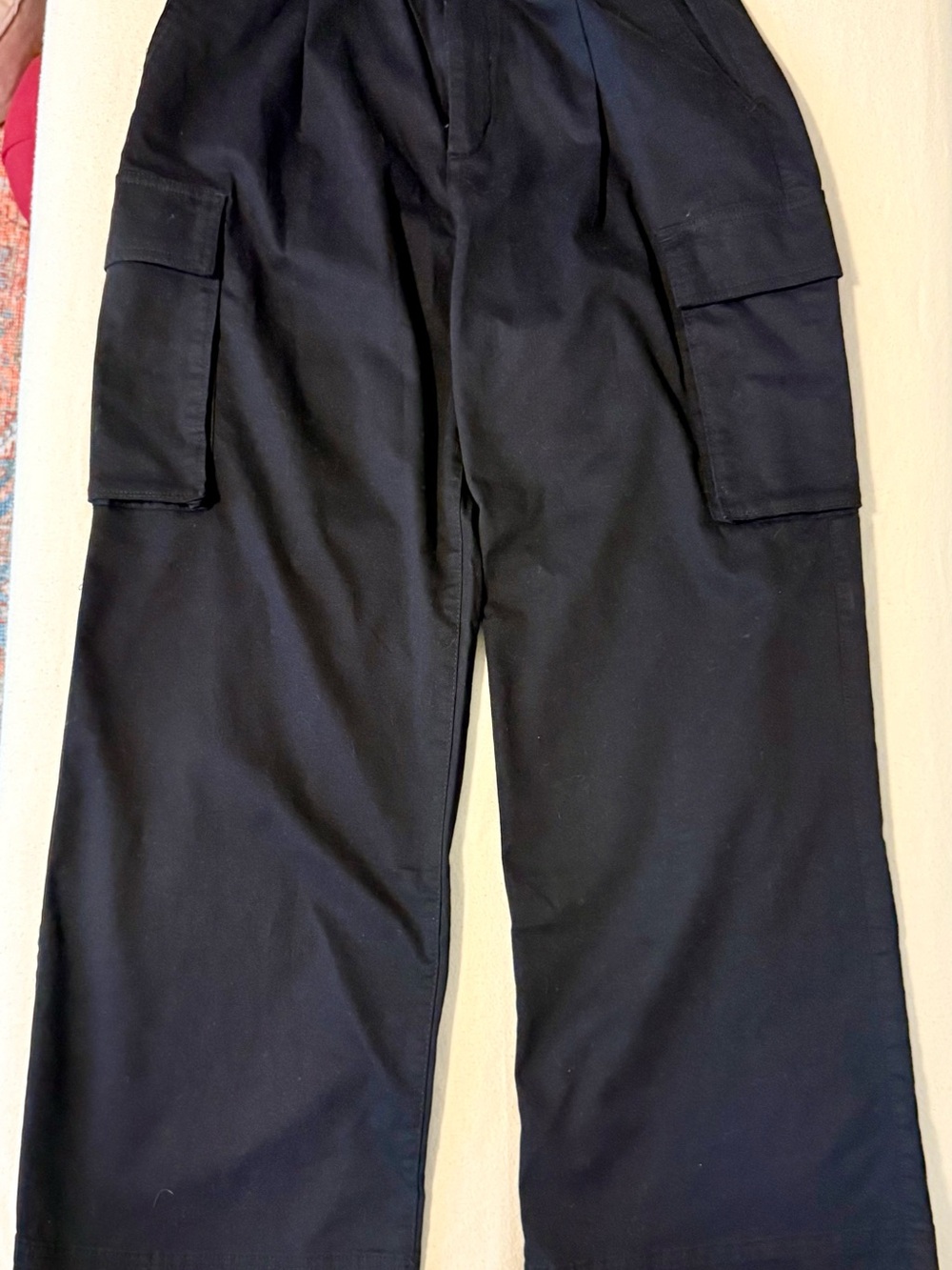 2 PairOld Navy Extra High-Rise Wide Leg Cargo Pants M Black & Green Khaki